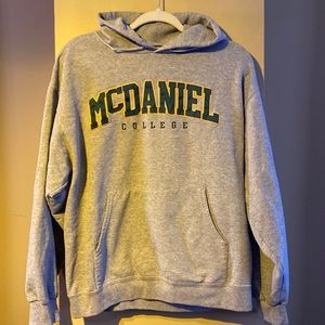 McDaniel College hoodie by Champion in size Large